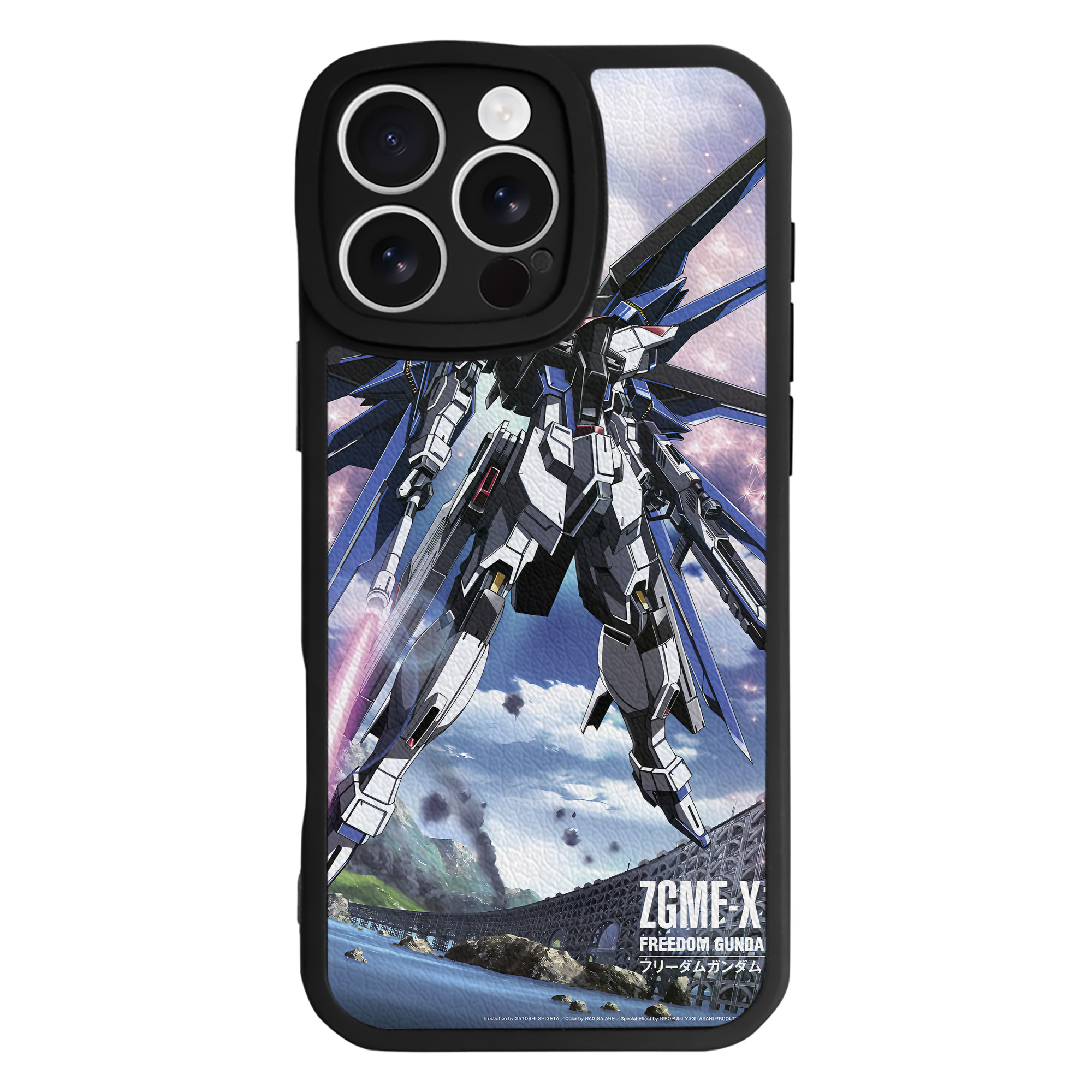 （画像用） 機動戦士ガンダム Mobile Suit Gundam 【iPhone 16シリーズ対応】シリコンスマホケース（レザー調） 材質：シリコン